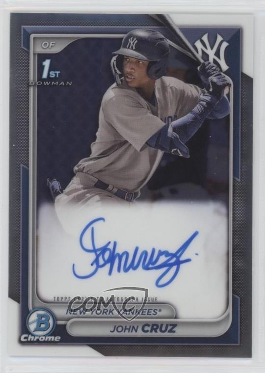 2024 Bowman Chrome Prospect Auto John Cruz #CPA-JCZ Auto 2o0