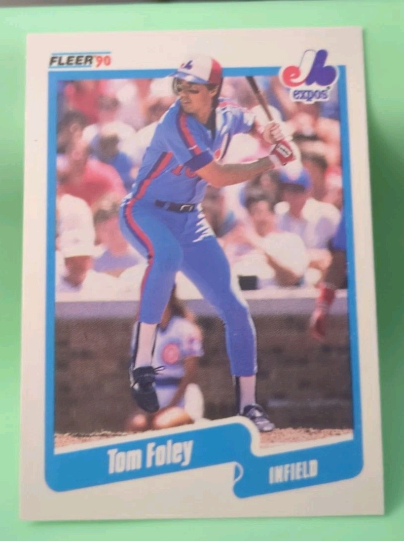 1990 Fleer - Tom Foley #344 - Montreal Expos
