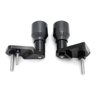 No Cut Carbon Frame Slider Crash Protector For 2017-2024 Suzuki GSX-R 1000 Motor