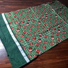 Green Football Field Standard Pillow Case Youth Boys Sports Bed Bedroom Decor