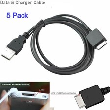 5X Walkman Chargering Cable For Sony NW-A35 A45 A55 NW-S703 WMC-NW20MU MP3/MP4