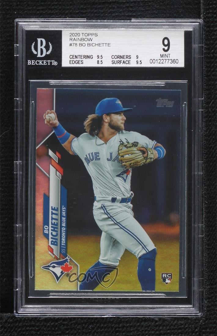 2020 Topps Rainbow Foil Bo Bichette #78 BGS 9 MINT Rookie RC