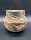 ATQ Scarce Miniature NILOAK Mission Swirl Cabinet Bowl Vase Art Pottery C.1910