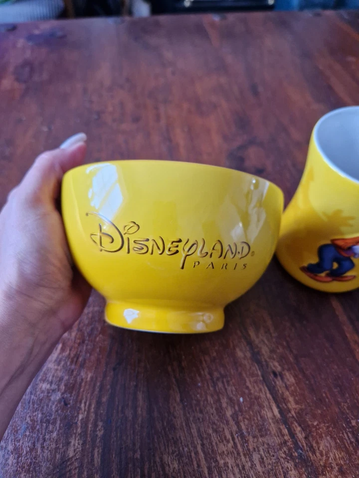 Rare 3D Disney Goofy Set Bowl & Mug Multicoloured Ceramic - Image 3 of 4