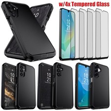 For Samsung Galaxy A14 A15 A16 A17 Rugged Case Shockproof Cover Screen Protector
