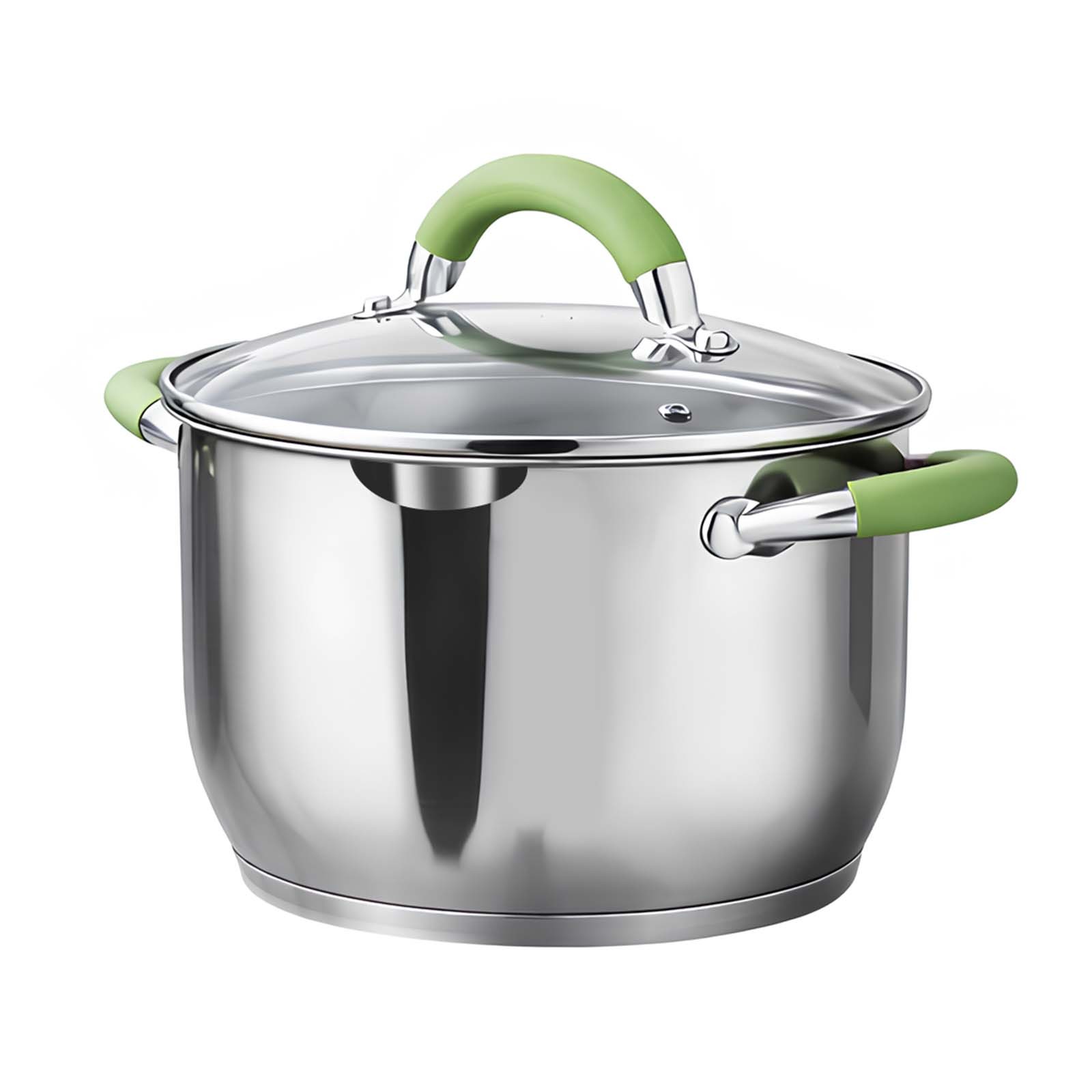 Casserole en acier inoxydable Swissgold argent brillant de 24 cm