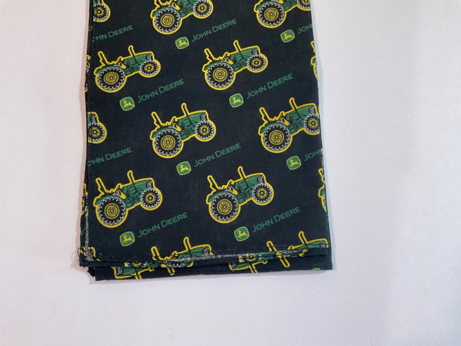 Official Licensed John Deere Bandana/Handkerchief 100% cotton, 21”x21”