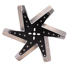 Derale 19115 15 High Performance Stainless Steel Flex Fan Stock Black Derale 19115 15 High Performance Stainless Steel Flex Fan Stock Black