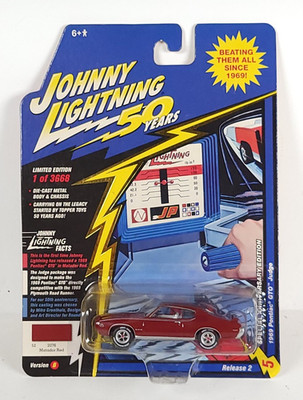 Johnny Lightning 50 Years 1969 Pontiac GTO Judge Matador Red