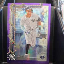 2025 Topps Holiday - Chrome Aaron Judge #HC161 Purple Refractor /299