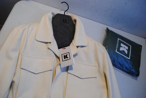 KIRED BY KITON NAPLES JACKET 1450.00 POSTER. SIZE 50 WARM WOOL CLOTH DRAWSTRING Q image 5