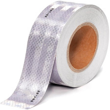2" X 100Ft DOT-C2 Reflective Safety Tapes Silver Adhesive Reflector Tape for Tra