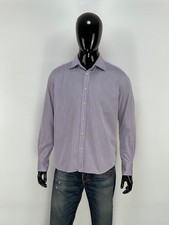 Valentino Roma Men s Purple Cotton Long Sleeve Button Up Shirt Size 16 / 41