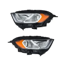 Halogen w/LED DRL Chrome Headlights For 2018-2023 Ford EcoSport Left&Right Side