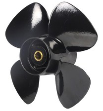 Propeller Aluminium 4-Blatt 10 x 7 für Mercury 15+20 PS 4-Takt, Tohatsu 9.9-2...