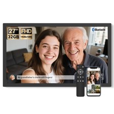 Large Digital Picture Frame 27 Inch, 1920x1080 FHD WiFi Digital Photo Frame E...