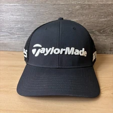 Taylormade Hat L/XL Black Golf Performance Tour Issue Harry Higgs Sim2 TP5