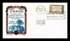 Dr Jim Stamps Jefferson American Credo Cachet Craft Ken Boll First Day Cover
