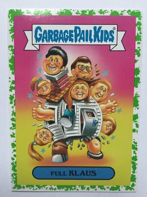 Garbage Pail Kids Prime Slime Trashy TV Sticker 5a Full Klaus Reboot Green Puke