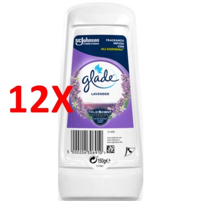 12 X Glade Lavendel Gel Absorber 150 Gramm
