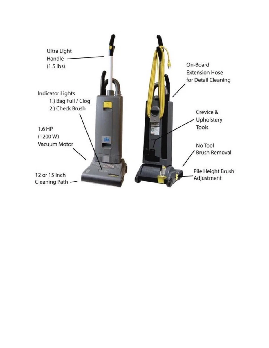 Karcher Windsor Sensor S Upright Vacuum 12 And 15 Single, 48 OFF