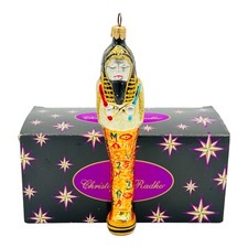 Christopher Radko All Wrapped Up Glass Christmas Ornament 7? Egyptian Tomb