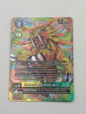 Digimon TCG Einzelkarte SaberLeomon Ace AA NM