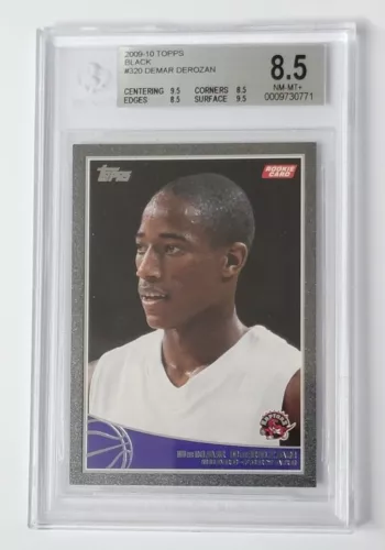 2009-10 TOPPS DEMAR DEROZAN BLACK RC /50 ~ BGS 8.5 NM-MT+ 《 9.5 SUBS!! 》
