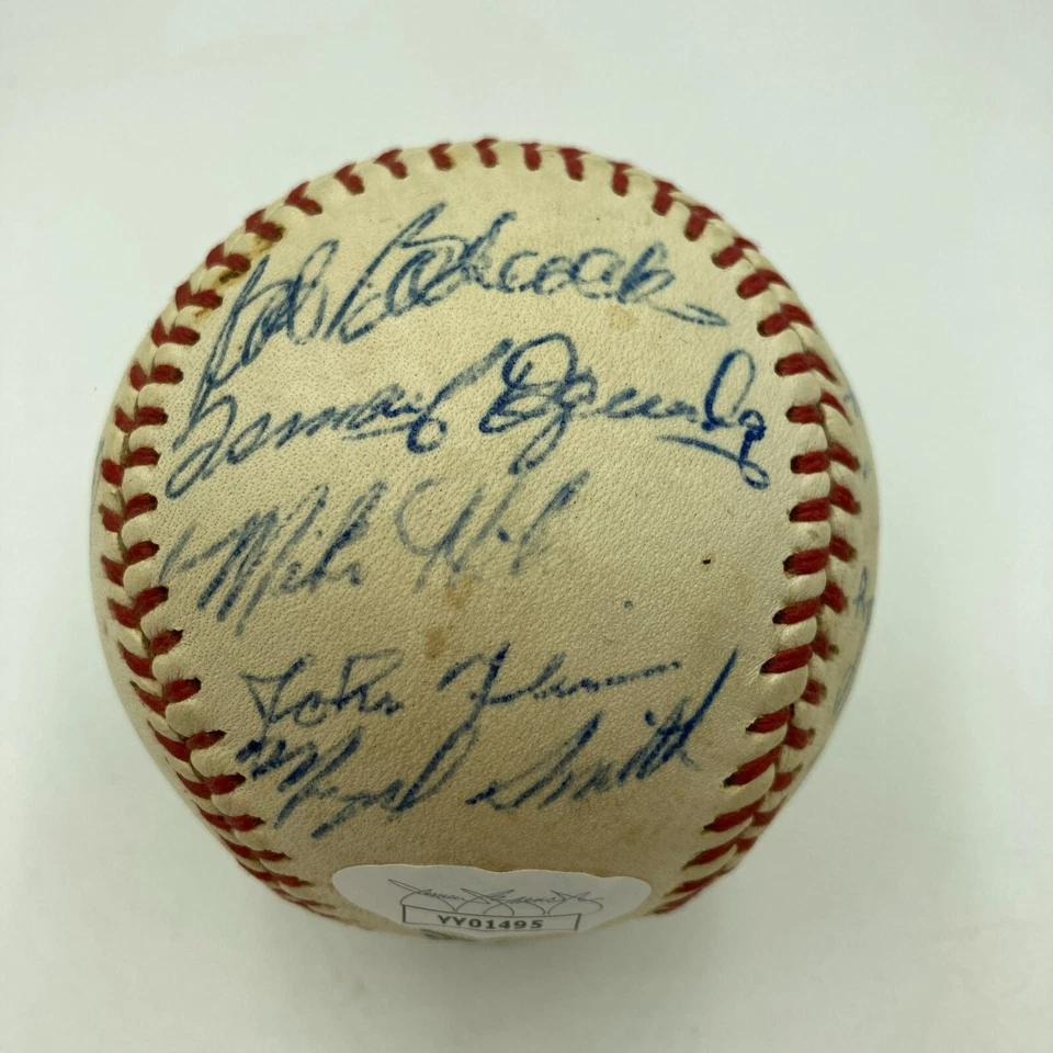 Eddie Murray Pre Rookie 1975 Asheville Orioles Signed Minor League Baseball JSA - Image 4 of 4