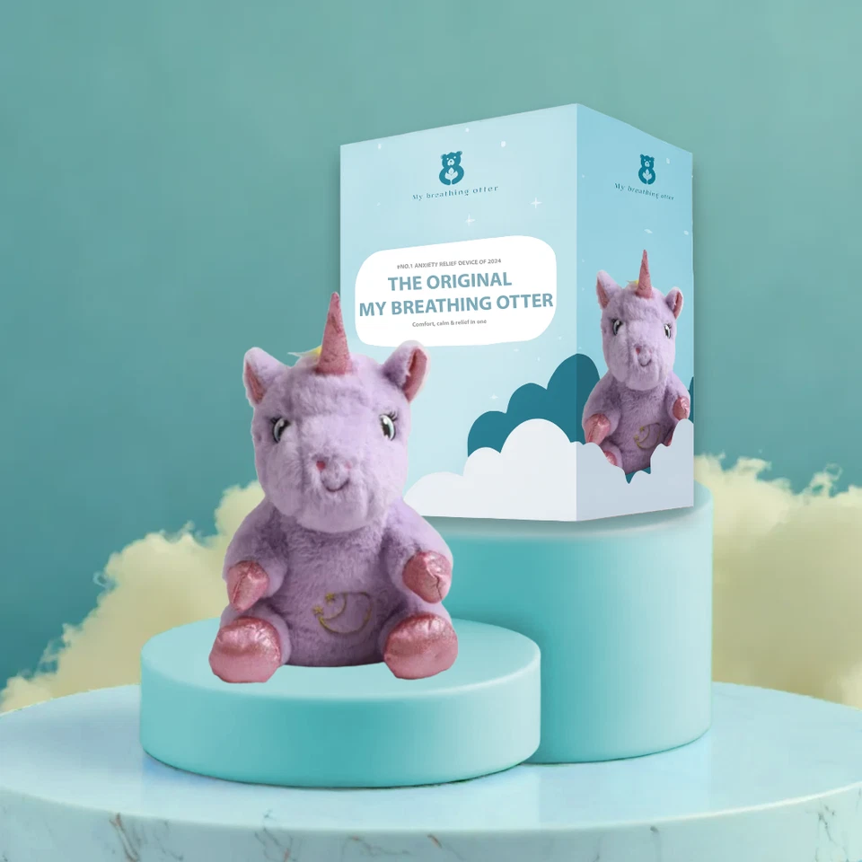Juguete calmante musical con puntada de nutria My Breathing, alivio de la ansiedad del sueño Foto 3 de 4