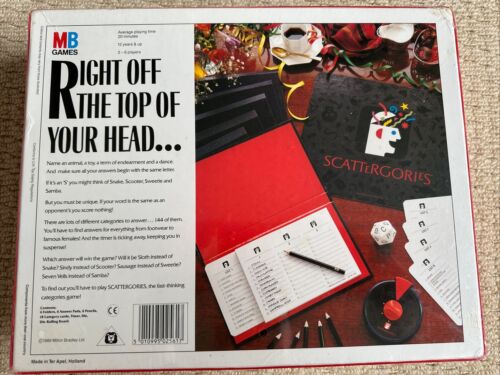 Vintage Scattergories Board Game, 1989, New And Sealed - Picture 3 of 5