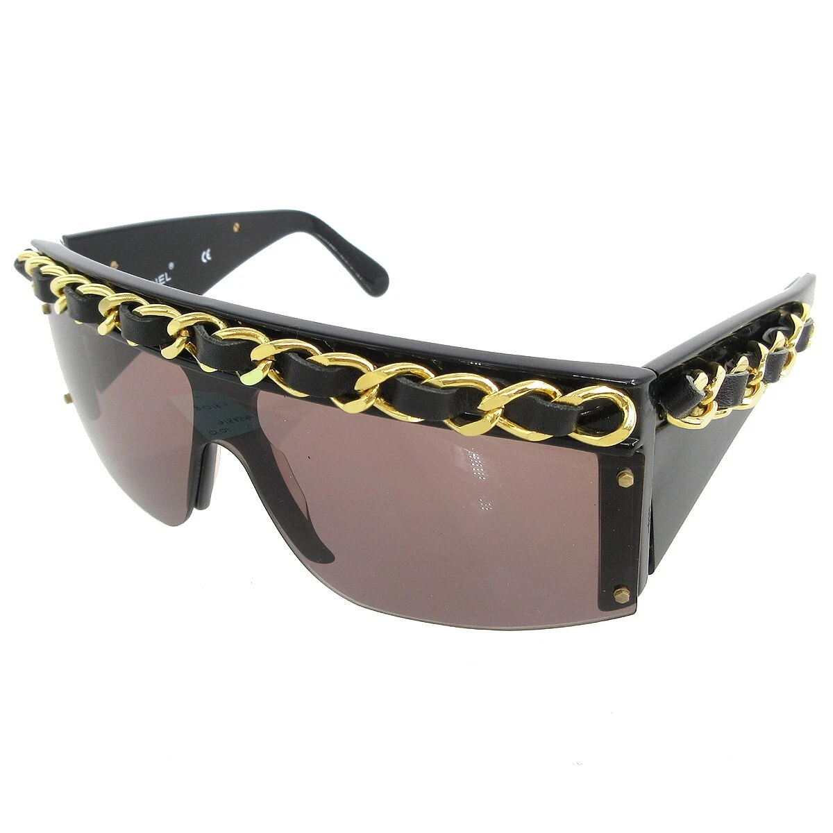 ULTRA RARE! CHANEL CC Chain Sunglasses Black Eyewear 01455 94305 58108