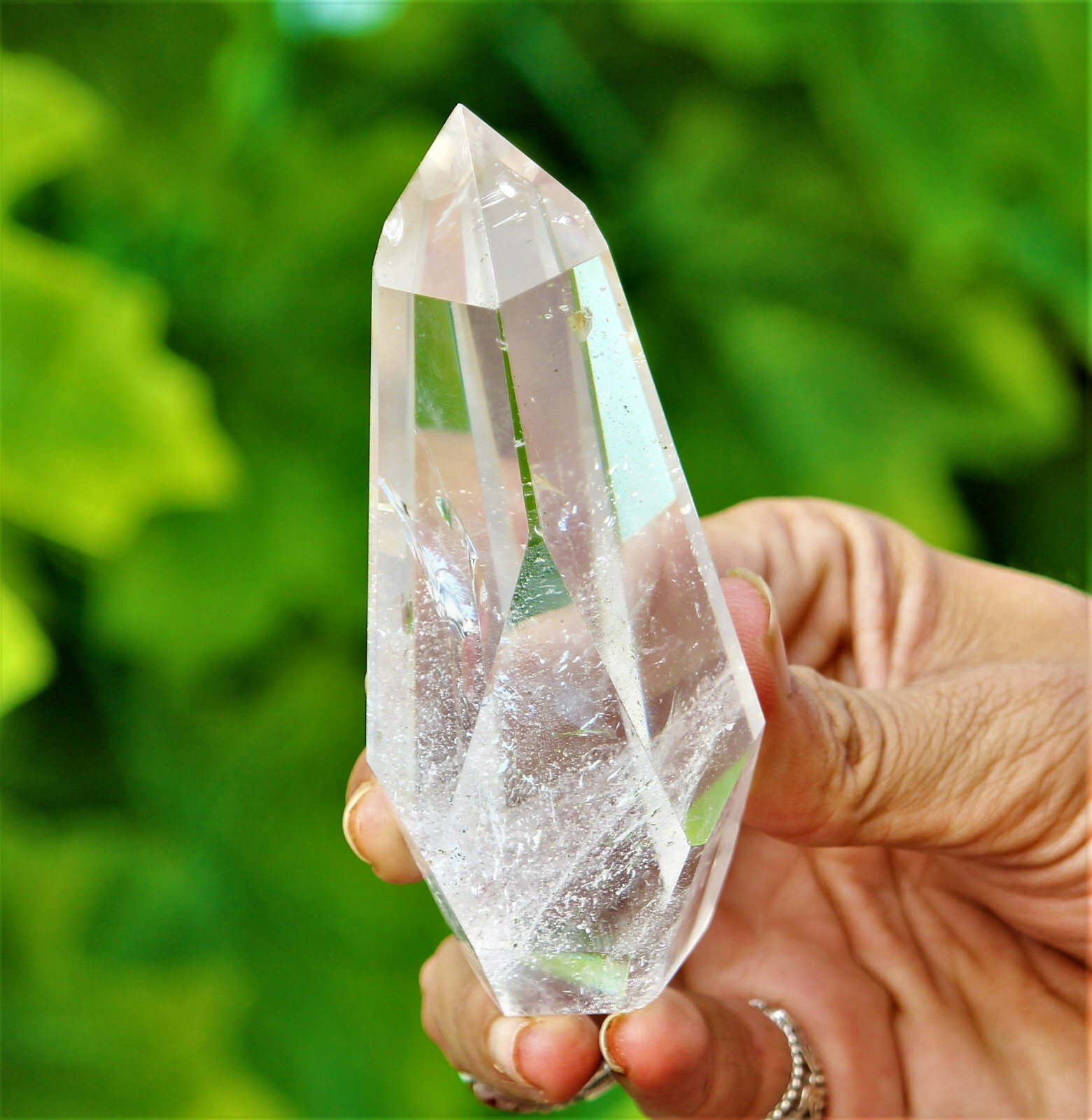 120MM Clear Crystal Quartz Healing Energy Charged Stone Gemstone Point