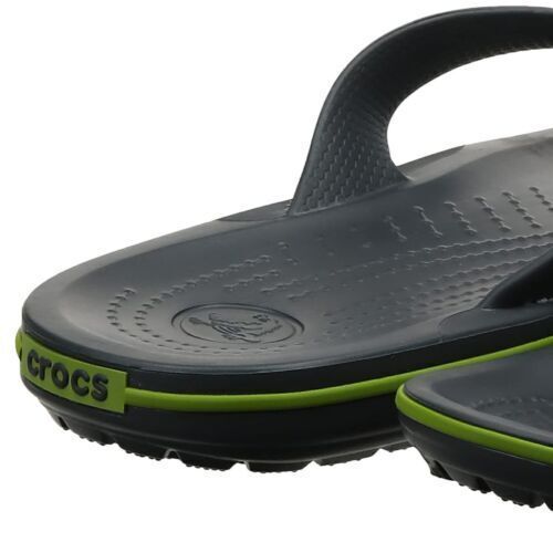 Crocs Unisex Crocband Flip Flops, Graphit/Volt grün Männer 8/Frauen 10 (0012)* - Bild 5 von 7
