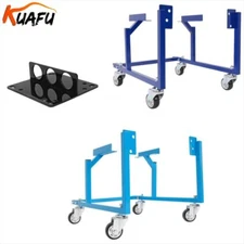 Heavy Duty Engine Lifting Plate & Engine Cradle Lift Stand W/ Wheels For Ford