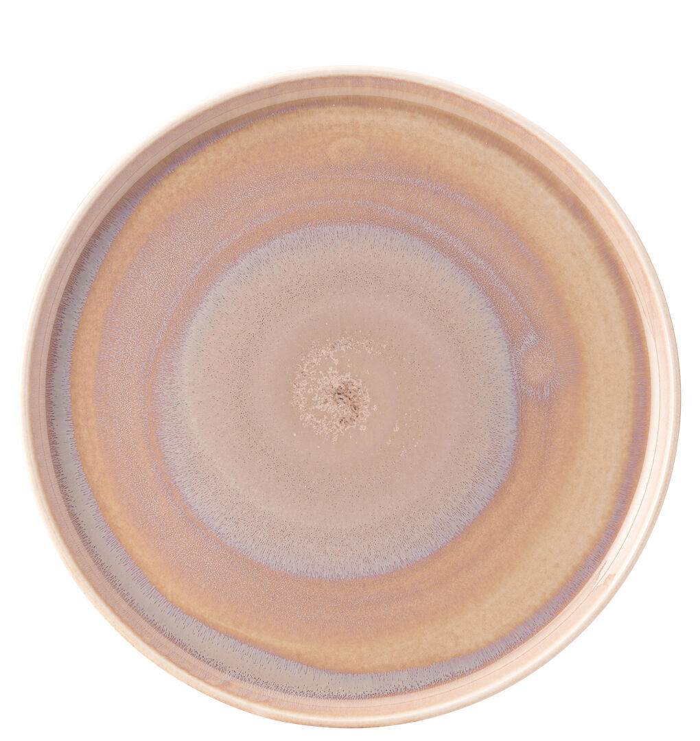 Murra Blush Porcelain Walled Plate Dinner Desserts Plates 12"" (30Cm) Pack Of 6
