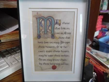 Storehouse framed Irish Toast-   May those that love us  limping toast 8" x 6"