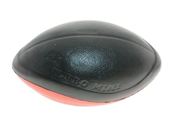 Vintage Nerf Turbo Mini Football Parker Brothers Red & Black Rare