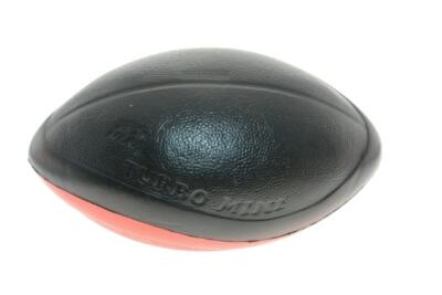 Vintage Nerf Turbo Mini Football Parker Brothers Red & Black Rare