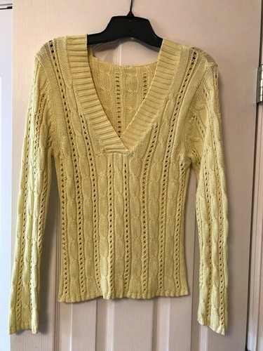 Faded Glory Womens Yellow Long Sleeve 
