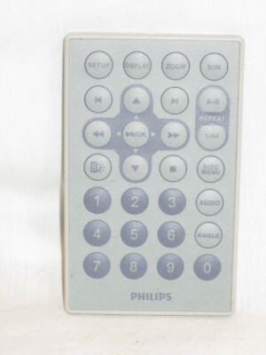 Philips A-B display angle remote control unit dvd player controller 