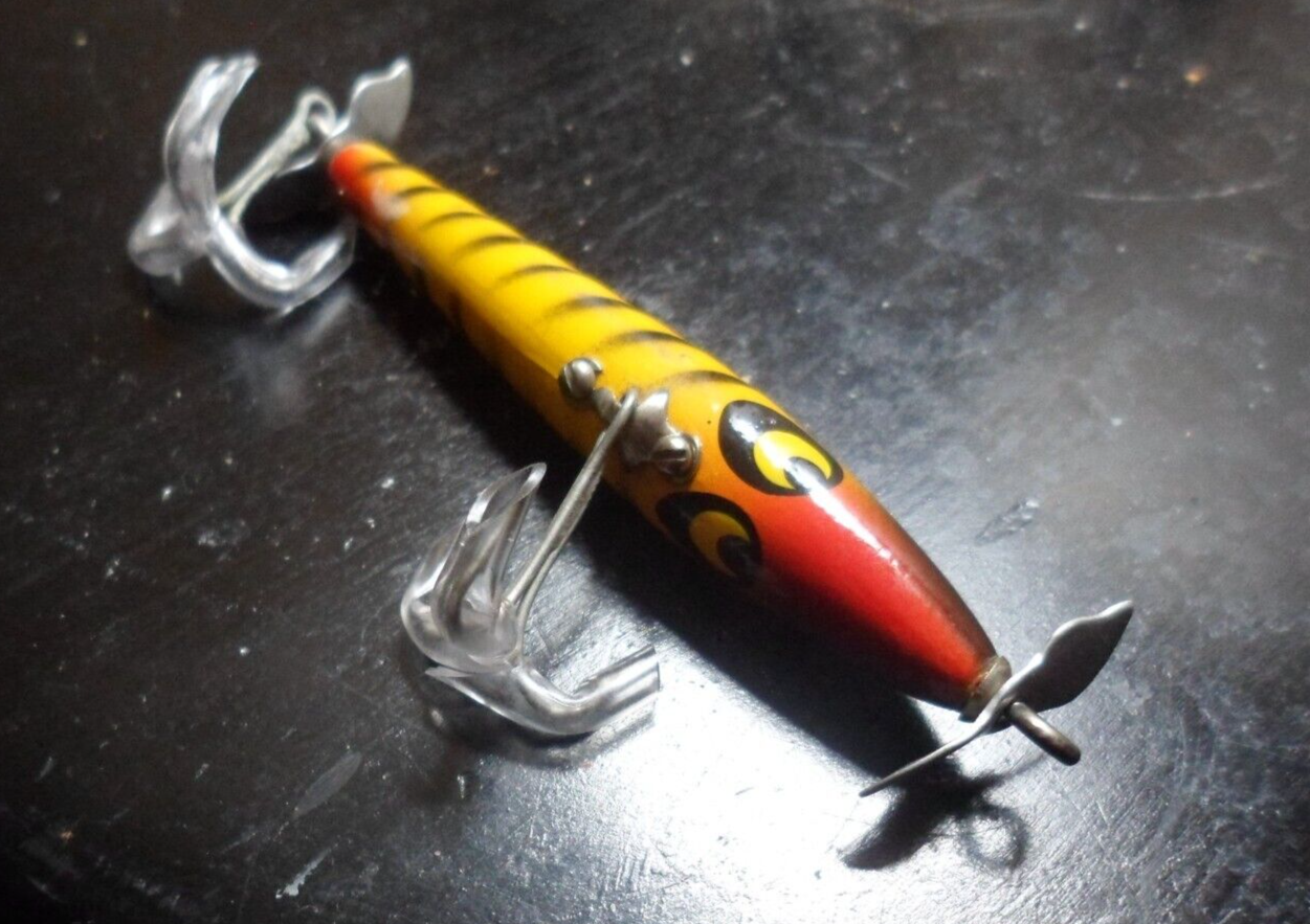 Vintage Wooden Smithwick Devils Toothpick Fishing Lure 3.5" eBay