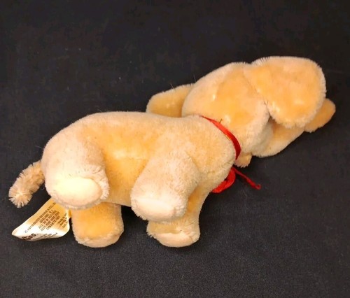 VTG RUSS LIFE TIME PETS PLUSH GUMBO ELEPHANT W-Bow NWT 1979 BROWN/TAN 8" LONG - Picture 4 of 15