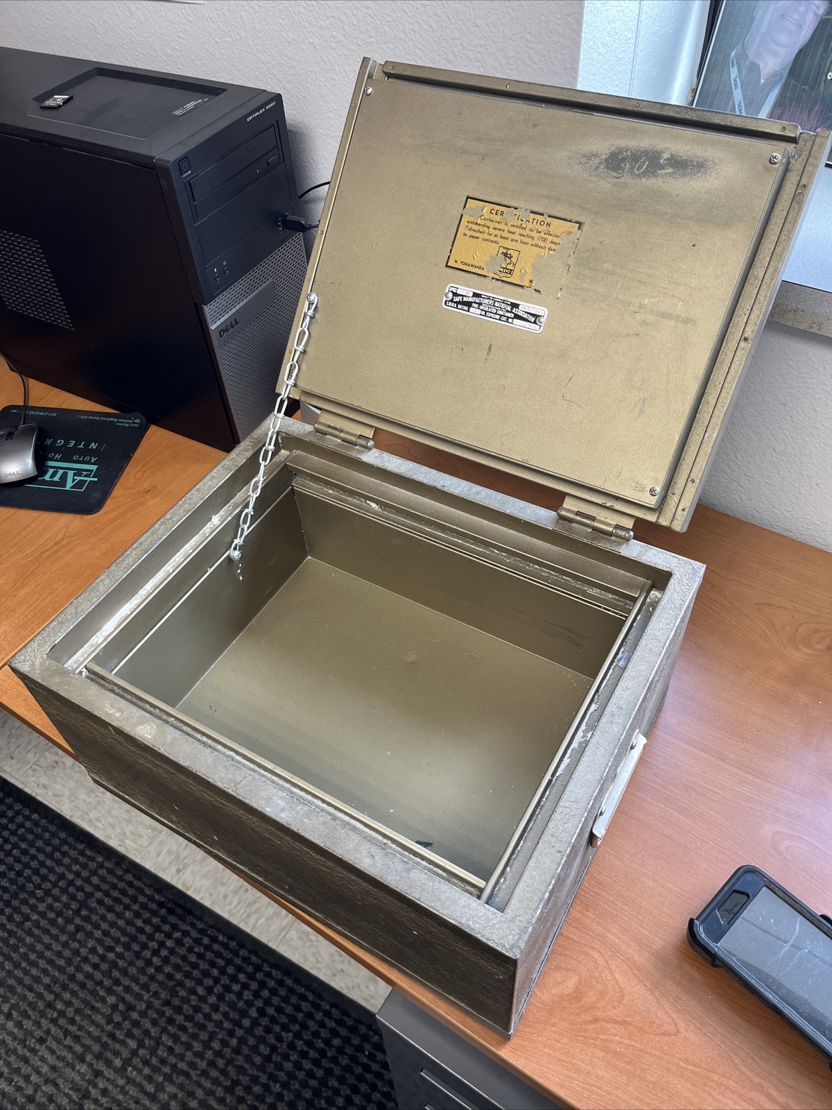 Vintage fire proof lock box eBay