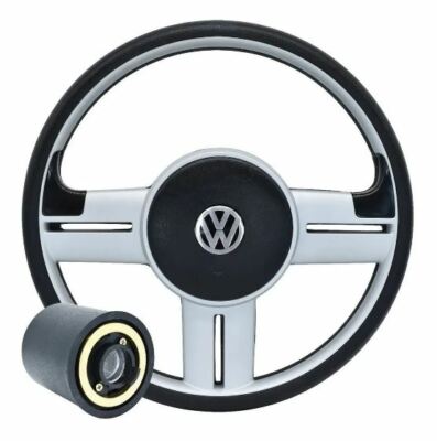 VW Golf Jetta Mk2 Mk3 Mk4 Steering Wheel Silver Rally Style