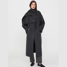 Toteme Women Double-sided Wool Coat with Lapel
