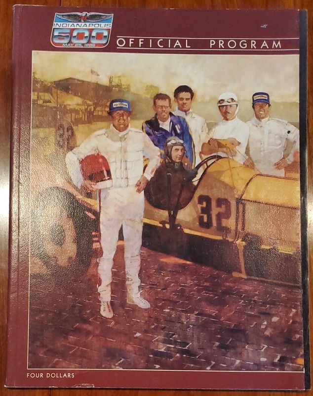 VINTAGE 1986 INDIANAPOLIS 500 OFFICIAL PROGRAM, 70th RUNNING