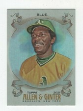 2021 TOPPS ALLEN & GINTER SILVER PORTRAIT VIDA BLUE OAKLAND ATHLETICS #163
