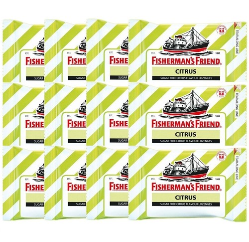 12, 24 sapori di zecca Fisherman's Friend losanghe sollievo dalla tosse, mal di gola 25 g - Foto 5 di 19