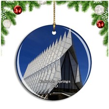 Colorado Springs Air Force Academy USA Christmas ornament city travel souvenir